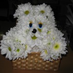 Игрушка из цветов - Собака